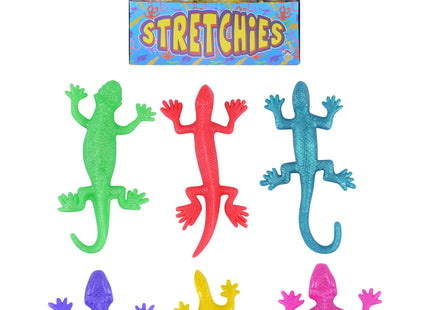 Dehnbare Eidechse, 11 cm, 6 verschiedene Farben, flexibles Spielzeug für Kinder TK Gruppe® Grosshandel 