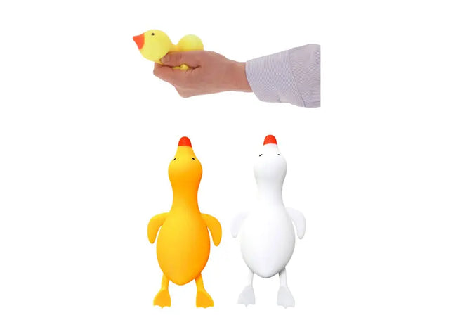 Dehnbare Entspannungs-Enten, 2er Set, ca. 9cm Lang - Sensorische Beruhiger TK Gruppe® Grosshandel 