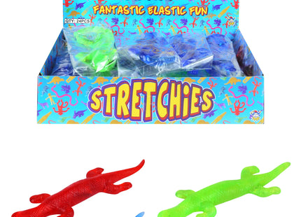 Dehnbare Klebrige Eidechse, 22 cm, 4 verschiedene Farben - Lustiges Stretch-Toys TK Gruppe® Grosshandel 