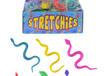 Dehnbare Schlange, 20 cm, 6 verschiedene Farben, flexibles Spielzeug für Kinder TK Gruppe® Grosshandel 