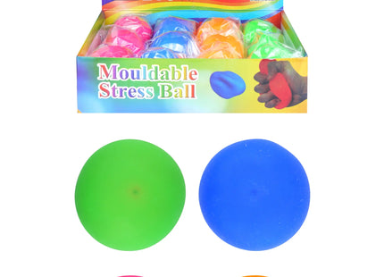 Dehnbare Stressbälle, 7 cm, 4 verschiedene Farben - Entspannungsspielzeug Gegen Stress TK Gruppe® Grosshandel 