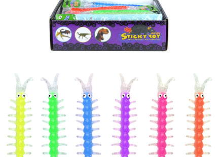 Dehnbare Tausendfüßler Spielzeug - 17 Cm, 6Er-Pack, Verschiedene Farben TK Gruppe® Grosshandel 
