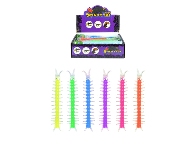 Dehnbare Tausendfüßler Spielzeug - 17 Cm, 6Er-Pack, Verschiedene Farben TK Gruppe® Grosshandel 