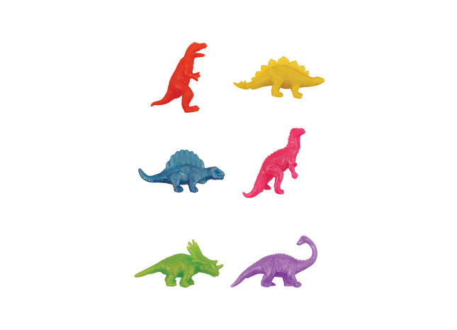 Dehnbarer Dinosaurier-Spielzeugset – 6 Sorten, 6 Farben, 6–7 cm TK Gruppe® Grosshandel 