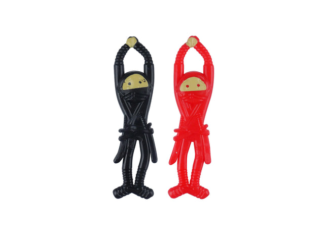 Dehnbarer Klebriger Fliegender Ninja, 2 verschiedene Farben - Aufregendes Ninja-Spielzeug für Kinder TK Gruppe® Grosshandel 