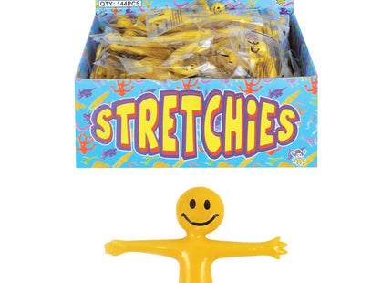 Dehnbarer Lachmann, 5,2 cm, Gelb, Flexibles Spielzeug für Spaß & Stressabbau TK Gruppe® Grosshandel 