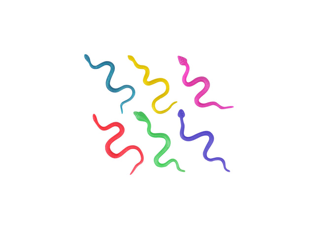 Dehnbarer Spielzeug-Schleim, 20cm, 6 verschiedene Farben, Packung mit 6 Stück TK Gruppe® Grosshandel 