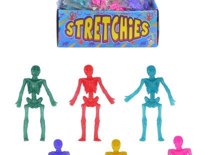 Dehnbares Skelett, 9 cm, in 6 Formen - Flexibles Spielzeug für Halloween TK Gruppe® Grosshandel 