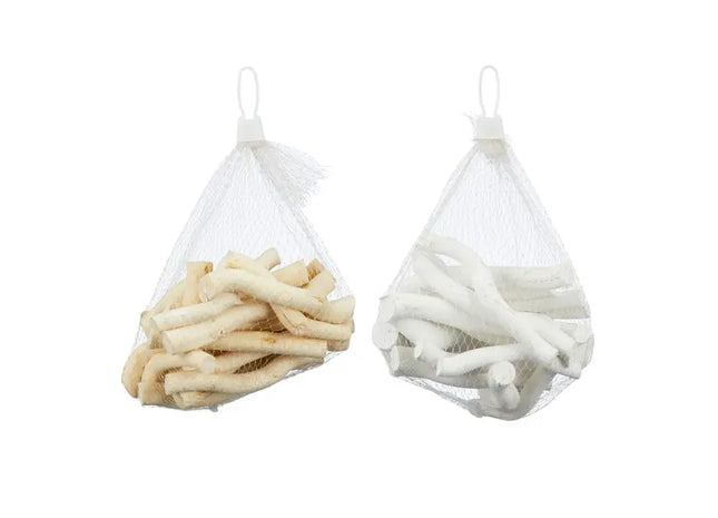 Deko-Holzset in Weiß & Natur, 2 Stück, ca. 200g TK Gruppe® Grosshandel 