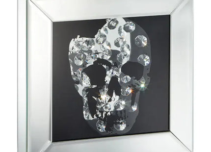 Deko Kristall Skull, 21x21 cm - Einzigartiges und stilvolles Wohnaccessoire TK Gruppe® Grosshandel 
