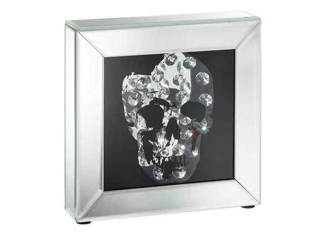 Deko Kristall Skull, 21x21 cm - Einzigartiges und stilvolles Wohnaccessoire TK Gruppe® Grosshandel 