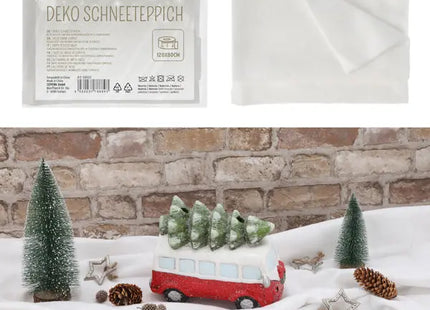 Deko-Schneeteppich, 120cm Breit, Perfekt für Winterlandschaften TK Gruppe® Grosshandel 