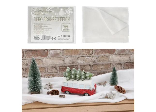 Deko-Schneeteppich, 120cm Breit, Perfekt für Winterlandschaften TK Gruppe® Grosshandel 