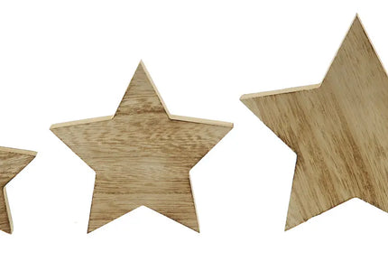 Deko Stern Natural Xmas - M, 12cm - Rustikales Weihnachtsornament TK Gruppe® Grosshandel 