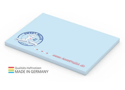 Dekorative Blaue Haftnotizen 100x72mm mit 4C-Druck TK Gruppe® Grosshandel 