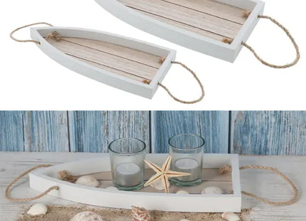 Dekorative Boot-Schalen im 2er Set, Wandhänger, ca. 40x17 cm TK Gruppe® Grosshandel 