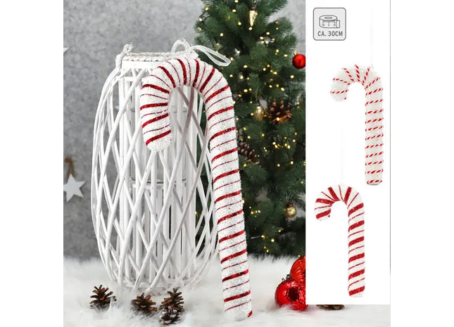 Dekorative Hänge-Zuckerstangen, 2er-Set, 30 cm Höhe TK Gruppe® Grosshandel 