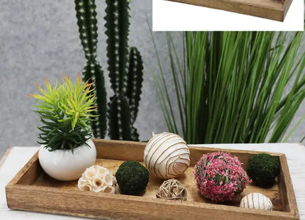 Dekorative Mangoholz Schale, Eckig, Ungefähr 40x18cm TK Gruppe® Grosshandel 