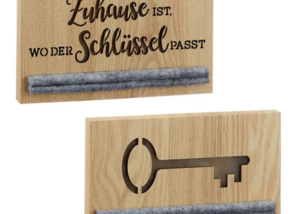 Dekorative Schlüsselbretter, Set aus 2, ca. 24x14cm - Elegante und funktionale Schlüsselhalter TK Gruppe® Grosshandel 
