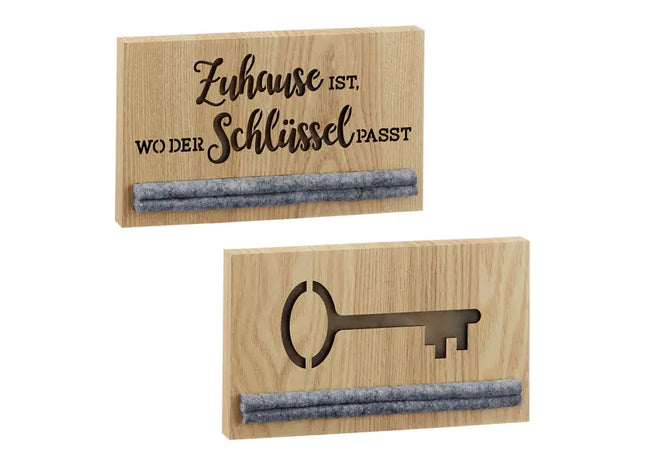 Dekorative Schlüsselbretter, Set aus 2, ca. 24x14cm - Elegante und funktionale Schlüsselhalter TK Gruppe® Grosshandel 