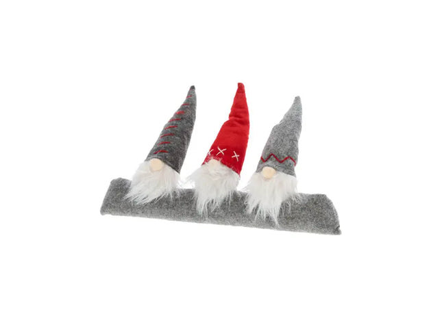 Dekorative Set von 3 Wichteln, Ungefähr 40cm Lang - Weihnachtliche Akzente für Zuhause TK Gruppe® Grosshandel 