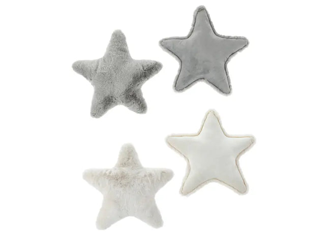 Dekorative Stern-Kissen - Set von 2, 45x45cm - Weiche und stilvolle Kissen für die Wohnkultur TK Gruppe® Grosshandel 