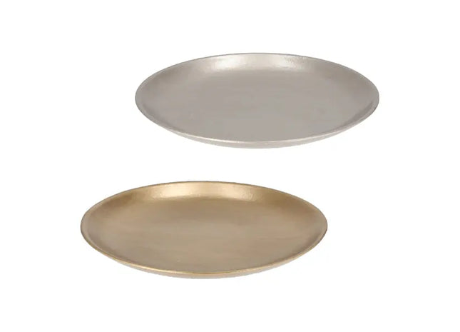 Dekorative Teller, 2er-Set, Durchmesser ca. 28cm - Elegante Wohnaccessoires TK Gruppe® Grosshandel 