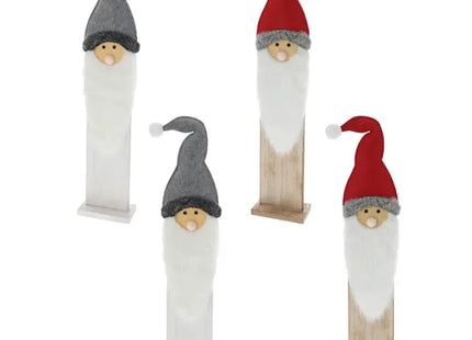 Dekorative Weihnachtsmann Stele Set - 95cm Höhe, 2er Pack - Festliche Dekoration TK Gruppe® Grosshandel 