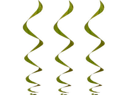 Dekorative irische Kleeblatt Hängespiralen, 3Er Set - Partydekoration TK Gruppe® Grosshandel 