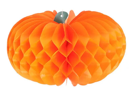 Dekorativer Kürbis Honeycomb, zum Hängen, ca. 30cm Breite – Festliche Halloween-Dekoration TK Gruppe® Grosshandel 