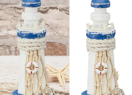 Dekorativer Mini-Leuchtturm, Maritime Tischdeko, ca. 12,5 cm Hoch TK Gruppe® Grosshandel 