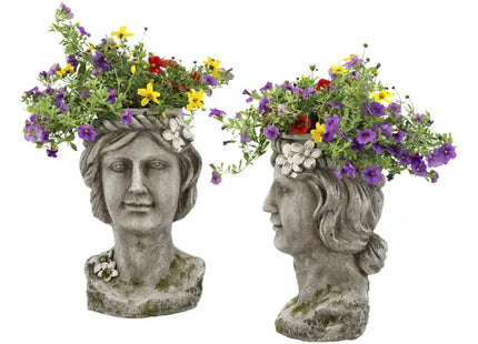 Dekorativer Pflanztopf Büste Frau, Höhe 34 cm TK Gruppe® Grosshandel 