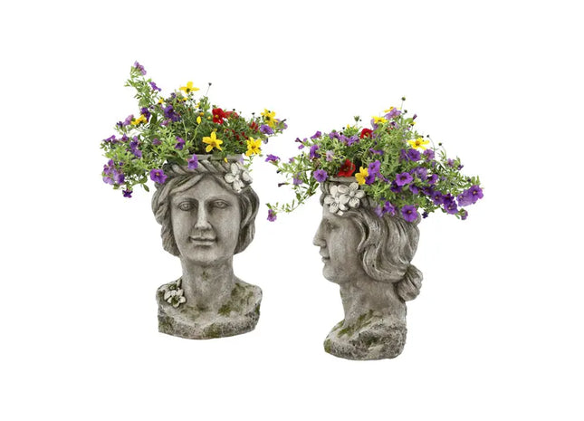 Dekorativer Pflanztopf Büste Frau, Höhe 34 cm TK Gruppe® Grosshandel 