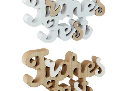 Dekorativer Schriftzug Frohes Fest, ca. 17x10 cm TK Gruppe® Grosshandel 