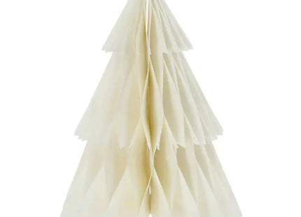 Dekorativer Tannenbaum Honeycomb zum Aufstellen, Cremefarben, Groß, 40cm TK Gruppe® Grosshandel 
