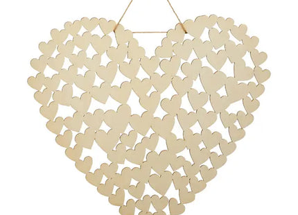 Dekoratives Großes Herz zum Hängen, 47x44 cm - Eleganter Wand- und Fensterschmuck TK Gruppe® Grosshandel 