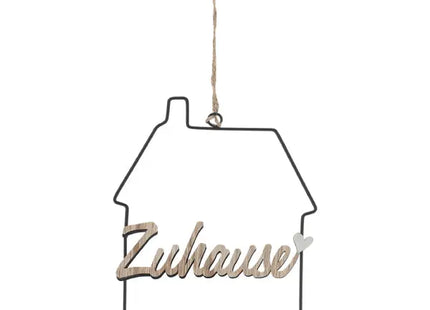 Dekoratives Metallhäuschen zum Aufhängen, stilvolles Design, 24x19 cm TK Gruppe® Grosshandel 