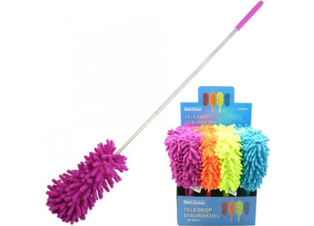 Deluxe Chenille Staubwedel mit Teleskopstange, 27-75cm - Flexibles Reinigungswerkzeug TK Gruppe® Grosshandel 