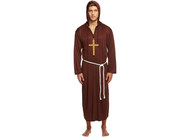 Deluxe Erwachsene Mönchskostüm - Authentisches Priestergewand für Fasching & Karneval TK Gruppe® Grosshandel 