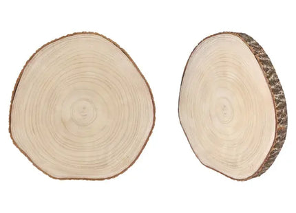 Deluxe Holzplatte rund, Premium Qualität, ca. 44x44x4,5 cm TK Gruppe® Grosshandel 