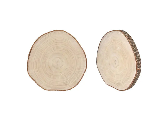 Deluxe Holzplatte rund, Premium Qualität, ca. 44x44x4,5 cm TK Gruppe® Grosshandel 