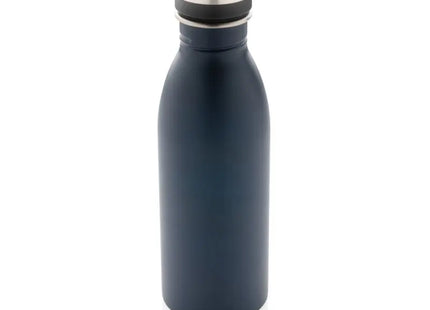 Deluxe Navyblaue Wasserflasche aus recyceltem Edelstahl, RCS-zertifiziert TK Gruppe® Grosshandel 
