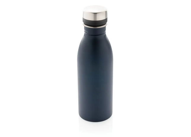 Deluxe Navyblaue Wasserflasche aus recyceltem Edelstahl, RCS-zertifiziert TK Gruppe® Grosshandel 