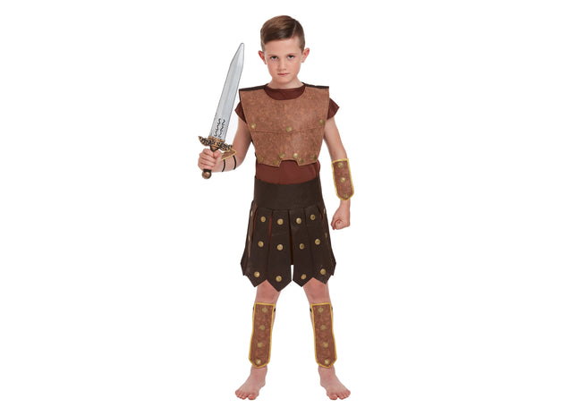 Deluxe Römischer Soldat Kostüm Für Kinder, Größe 10-12 Jahre - Historisches Verkleidungsspiel TK Gruppe® Grosshandel 