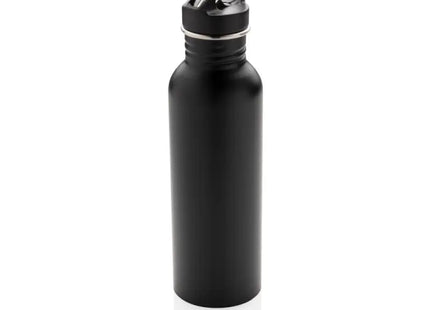 Deluxe Schwarze Edelstahl-Sportflasche, 750ml TK Gruppe® Grosshandel 