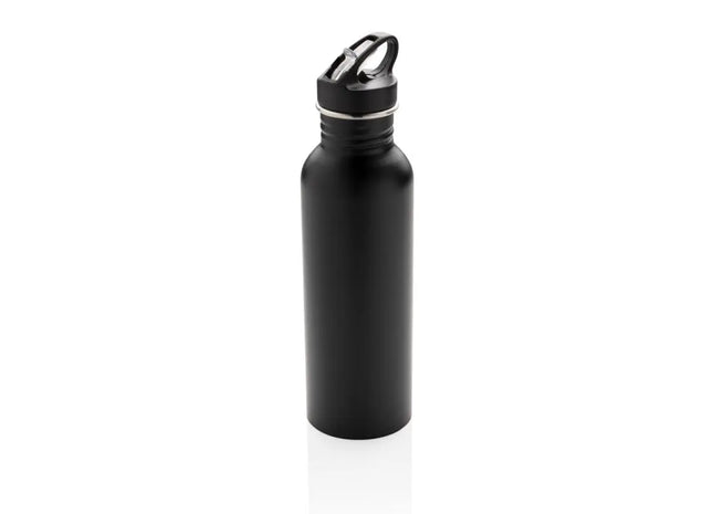 Deluxe Schwarze Edelstahl-Sportflasche, 750ml TK Gruppe® Grosshandel 