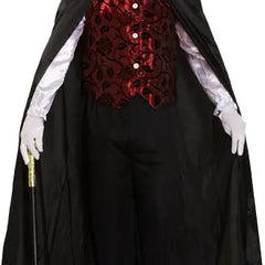 Deluxe Vampir-Kostüm für Erotik – ideal für Halloween und Kostümpartys TK Gruppe® Grosshandel 