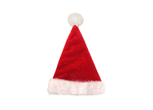 Deluxe Weihnachtsmann-Hütte, Plüsch, 29cm x 42cm, für Erwachsene TK Gruppe® Grosshandel 