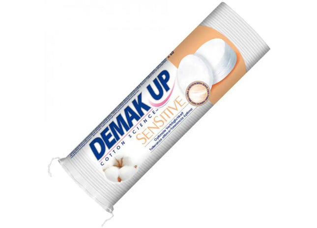 Demak Up Sensitive Wattepads 60 Stück - Sanfte Reinigung & Make-up Entfernung, 100 Zeichen TK Gruppe® Grosshandel 
