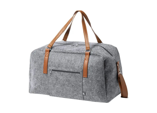 Denver RPET Sporttasche - grau, nachhaltig und geräumig, ideal für Sport und Reisen TK Gruppe® Grosshandel 